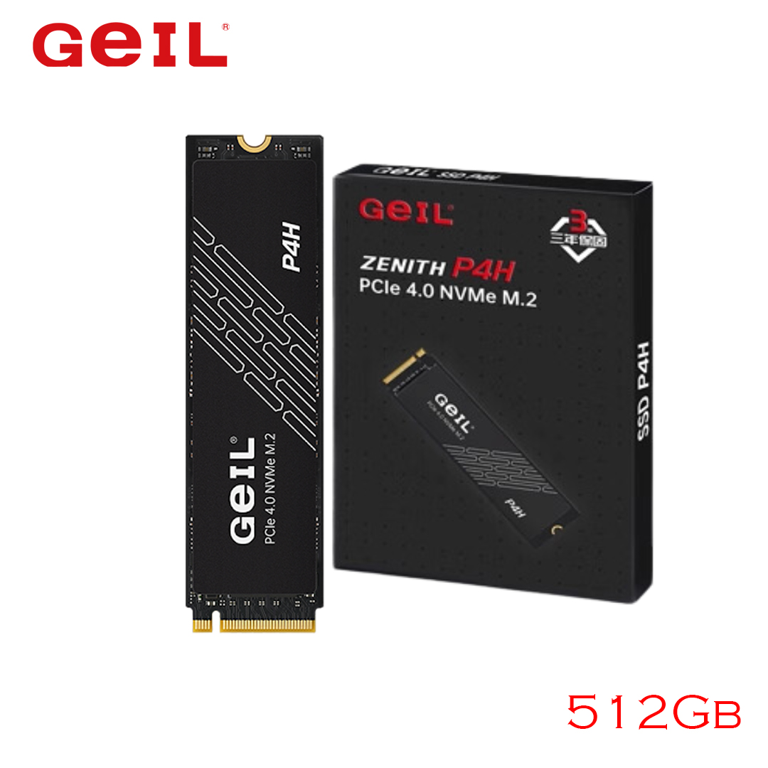 SSD M.2 (2280) NVME 512Gb PCIe Gen4 x4 GeIL P4H